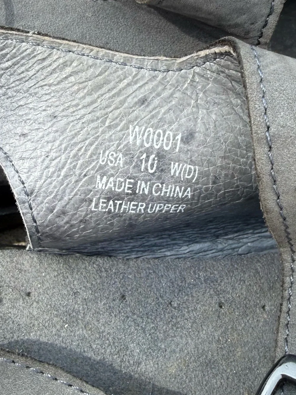 Double strap grey gray Sandals six women’s 10